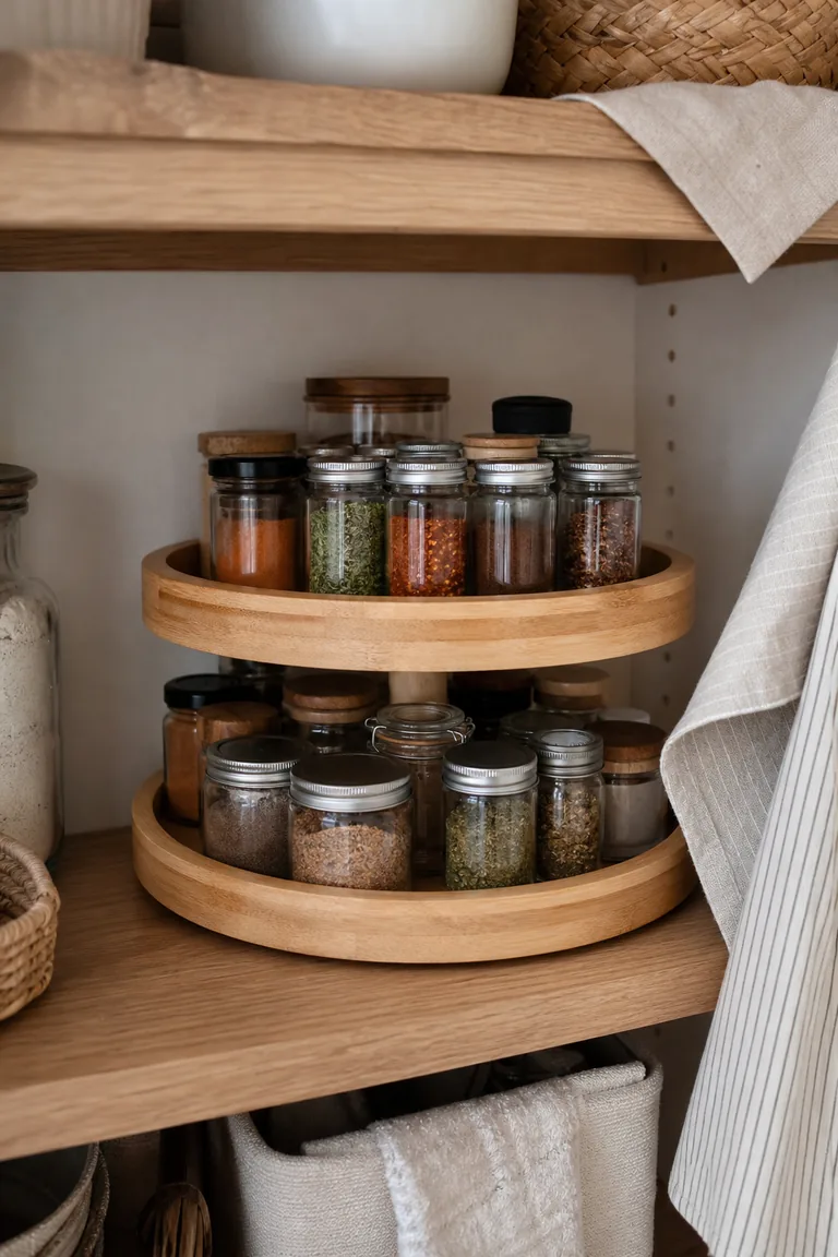 Two-tier lazy Susan styled idea