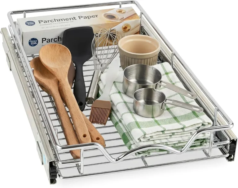 Actual Amazon product photo for Pull-out cabinet organizer