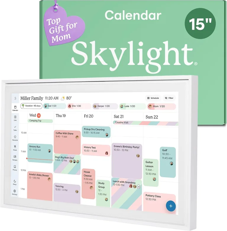 Actual Amazon product photo for Skylight Calendar command center